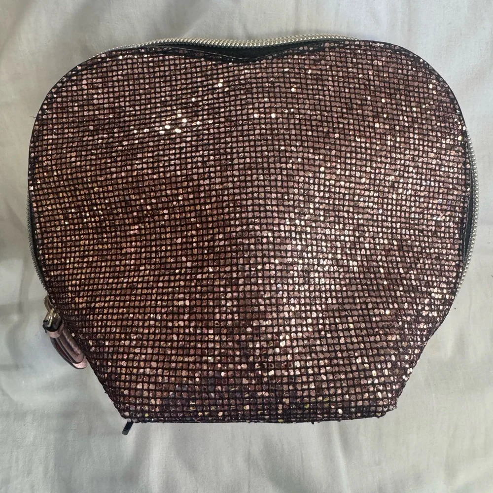 Victoria's Secret Glittery Pink Cosmetic Bag